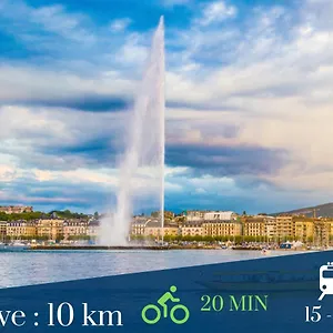 Homey Jane - New/hyper Centre/proche Gare Et Tram/wifi Gratuit Annemasse